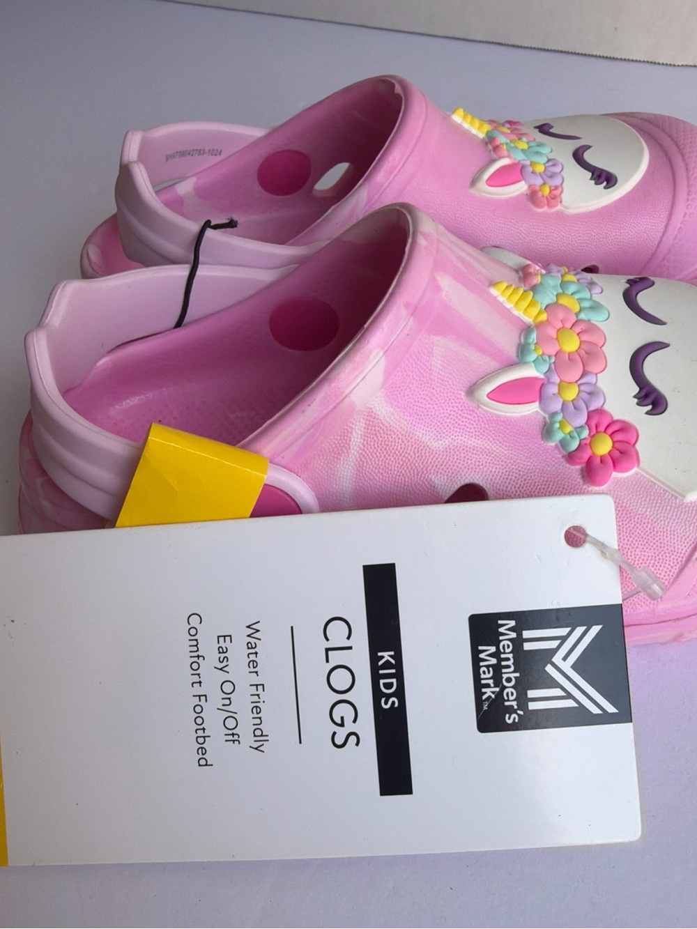 Member's Mark Kids' Pink Unicorn Clogs